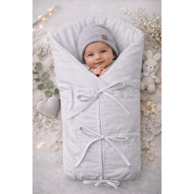 Baby Nellys Klasická retro zavinovačka NATURE šněrovací s výplní šedá – Zbozi.Blesk.cz