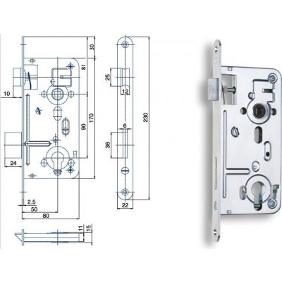 Hobes 24026 P-L 90/50 mm – Zboží Mobilmania