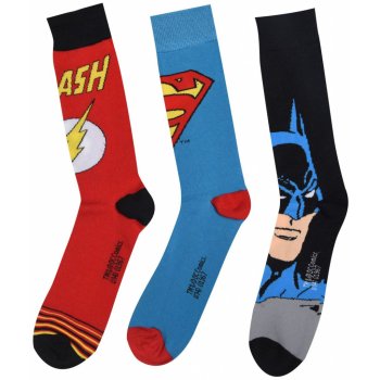 DC Comics 3 pack Crew Sock Mens Multi