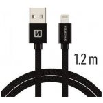 Swissten 71524201 USB 2.0 typ A na Lightning, USB 2.0, zástrčka A - zástrčka Lightning, MFi, opletený, 1,2m, černý – Hledejceny.cz