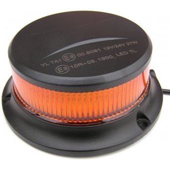 Amio Výstražný mini LED maják 12/24V - oranžový