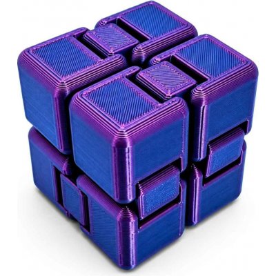 Antistresová kostka Infinity Cube Svíčkománie3D Fialovo modrá lesklá – Sleviste.cz