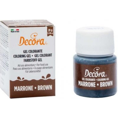 Decora Gelová barva hnědá 28 g – Zbozi.Blesk.cz