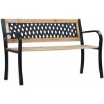 VidaXL Zahradní lavice 120 cm dřevo – Zboží Dáma