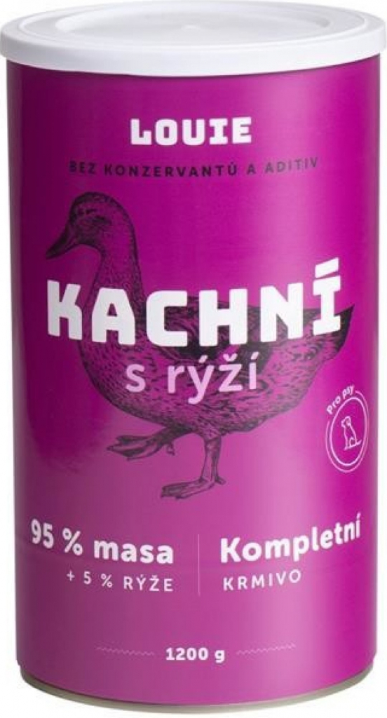 Louie Dog kachní s rýží 1200 g