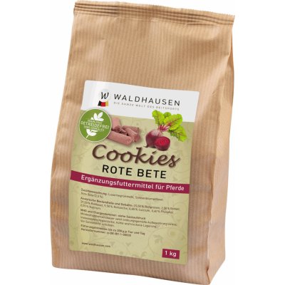 Waldhausen Pamlsky pro koně Cookies bez obilovin červená řepa 1 kg