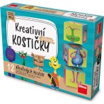 Dino dřevěné kostky Příšerky 12 ks – Zboží Dáma