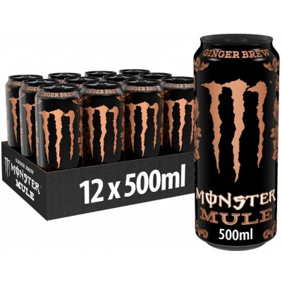 Monster Mule Ginger energetický nápoj plech 12 x 500 ml