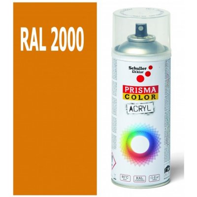 Schuller Eh'klar Prisma Color 91305 RAL 2000 Sprej oranžový lesklý 400 ml, odstín barva žluto oranžová – Zbozi.Blesk.cz