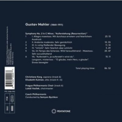 Mahler Gustav - Symphonie No.2 Byčkov Česká filharmonie CD