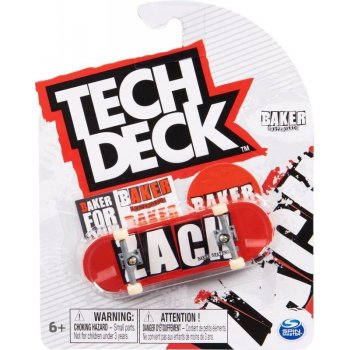 TechDeck Fingerboard BAKER ZACH ALLEN červená