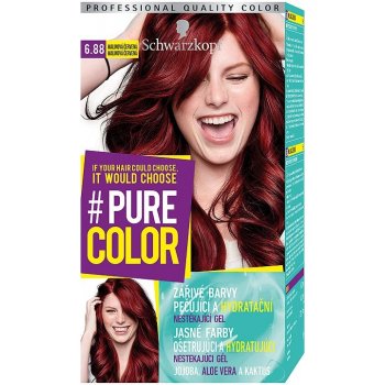 Schwarzkopf Pure Color barva na vlasy Malinová Červená 6.88, 60 ml od 97 Kč  - Heureka.cz