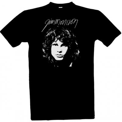 Tričko s potiskem The Doors Jim Morrison pánské černá