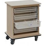 DEXTER 22 ABS vozík boxový, otevřený, 880x750x520 mm, bříza světlá – Hledejceny.cz