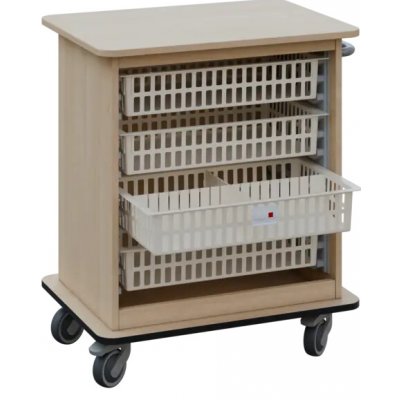 DEXTER 22 ABS vozík boxový, otevřený, 880x750x520 mm, bříza světlá – Hledejceny.cz