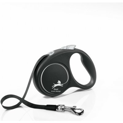 Flexi Vodítko Black Design pásek NEW – Zboží Mobilmania