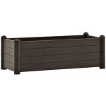 STEFANPLAST Truhlík vyvýšený záhon ITALIA 100x43x35cm moka – HobbyKompas.cz