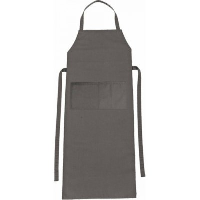 CG Workwear Zástěra Verona s laclem a kapsou 90 x 75 cm šedá zinková 90 x 75 cm CGW1146 – Hledejceny.cz