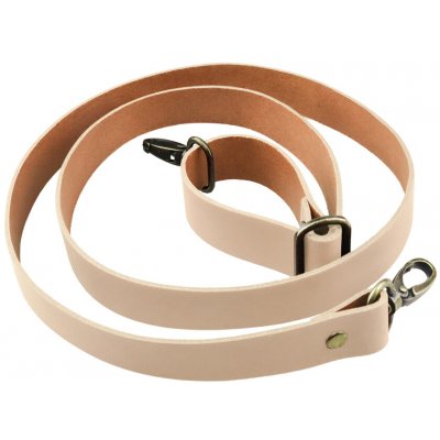 Pro Háčkování Sada kožený popruh posuvný 122 cm š. 2 cm krémový staromosaz – Zboží Mobilmania