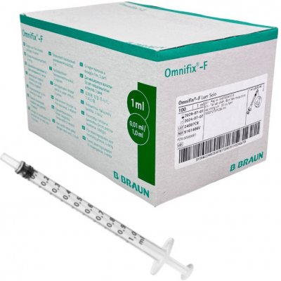 B. Braun Omnifix 1 ml TBC Luer 100 ks 9161406V – Hledejceny.cz