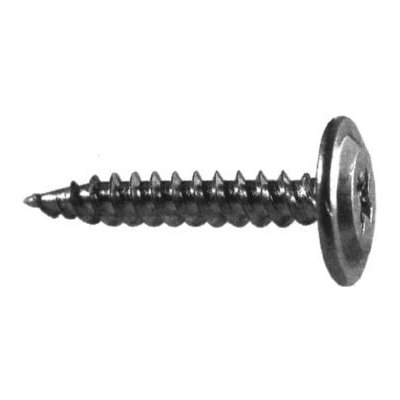 Vrut s rámovou hlavou a křížovou drážkou do plechu bílý pozink 4,2x13 - 100ks – Sleviste.cz