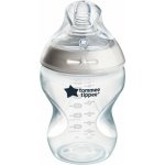 Tommee Tippee Natural Start samosterilizační kojenecká láhev s Anti Colic savičkou pomalý průtok 1 ks čirá 260 ml – Hledejceny.cz