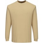 Portwest Flame Resistant Anti-Static FR11 nehořlavé triko s dlouhými rukávy Hnědá 2xl – Zbozi.Blesk.cz