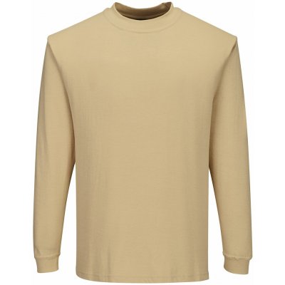 Portwest Flame Resistant Anti-Static FR11 nehořlavé triko s dlouhými rukávy Hnědá 2xl – Zbozi.Blesk.cz