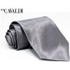 Kravata Pánská kravata stříbrná Cavaldi