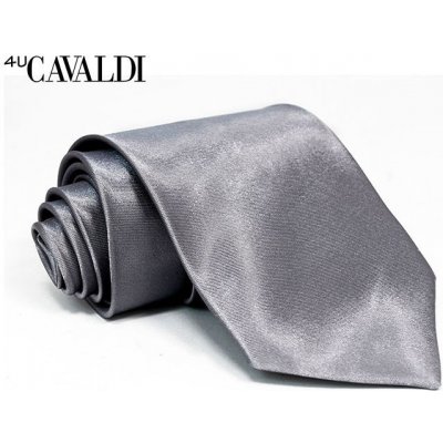 Pánská kravata stříbrná Cavaldi