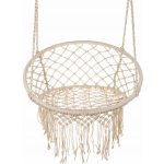ISO houpací závěsné křeslo houpačka čapí hnízdo béžové 60cm 5906 – Sleviste.cz