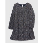 GAP dětské manšestrové šaty s volánem tmavě modrá – Zboží Dáma