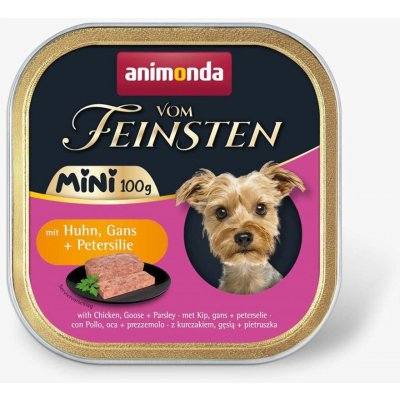 Animonda Vom Feinsten Mini Adult Dog kuřecí husí a petržel 100 g – Sleviste.cz