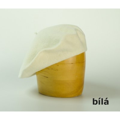 vlněný baret jednobarevný 11 5´ bílá – Hledejceny.cz