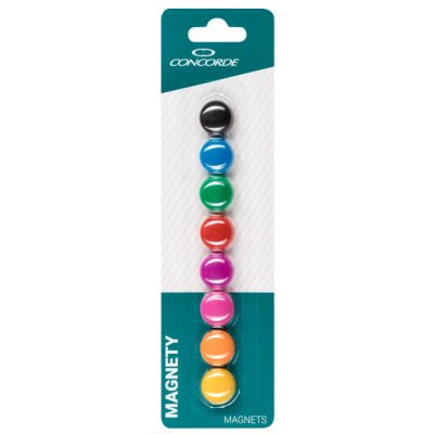 Concorde Magnety barevné 20 mm 8 ks – Zboží Dáma