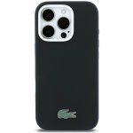Lacoste PVC Iconic Petit Pique Metal Logo MagSafe Zadní Kryt pro iPhone 16 Pro Black – Zboží Mobilmania