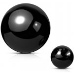 Šperky4U náhradní ocelová kulička černá ND027K-1203 – Zboží Dáma