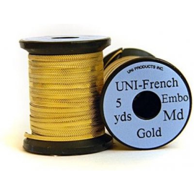 UNI Products French Embossed Tinsel 5 yds Gold