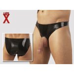 Svenjoyment Pánská tanga s otvorem na penis v imitaci kůže – Sleviste.cz