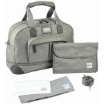 Beaba taška Amsterdam II Expandable Travel Changing Bag Heather Grey šedá – Hledejceny.cz