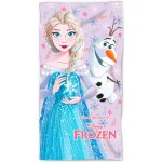 MLC Bavlněná plážová osuška Ledové království Frozen motiv Elsa a Olaf 70 x 140 cm – Sleviste.cz
