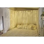 Emos D3EW02 LED vánoční nano řetěz záclona 2,9x1,5 m venkovní i vnitřní teplá bílá programy – Sleviste.cz