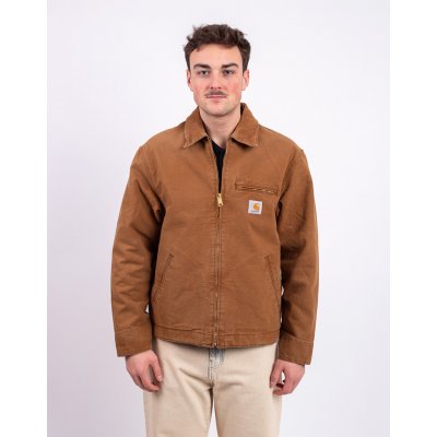 Carhartt WIP Detroit Jacket Hamilton Brown/Hamilton stone canvas – Zboží Mobilmania