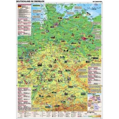 Deutschland im Überblick 120 × 160 cm