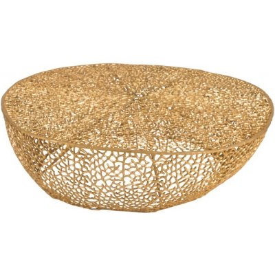 Coffee stolek Koral gold 114x112x30cm – Zboží Mobilmania