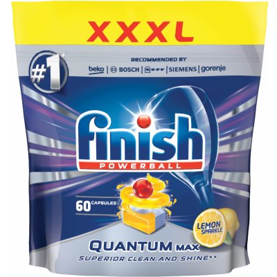 Finish Quantum All in 1 kapsle do myčky nádobí Lemon Sparkle 60 ks 624g – Zboží Dáma