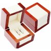 Dárková krabička JK Box Světlá dřevěná krabička na prsteny nebo náušnice DN-2/NA/A20