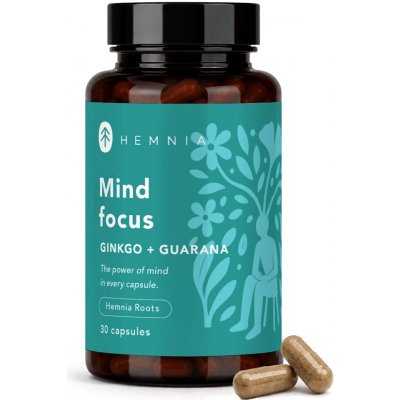 Hemnia Ginkgo + Guarana 500 mg 30 kapslí – Hledejceny.cz