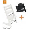 Jídelní židlička Stokke Set Tripp Trapp White + Baby set Black