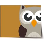 Sablio Plakát Kreslená sova - 120x80 cm Varianta: Sablio Plakát Kreslená sova - 60x40 cm – Zboží Dáma